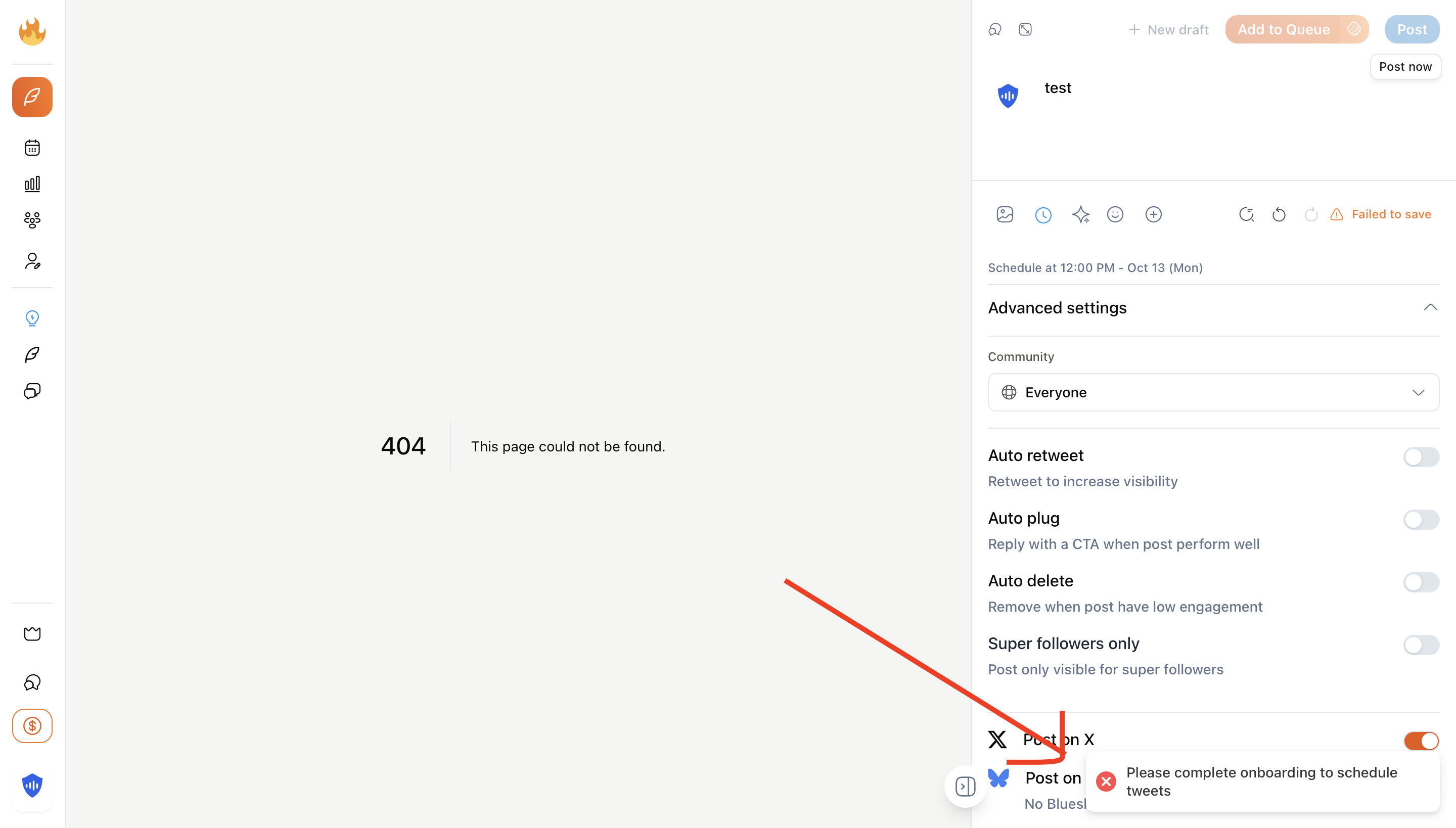 SuperX error message after server-side validation was added